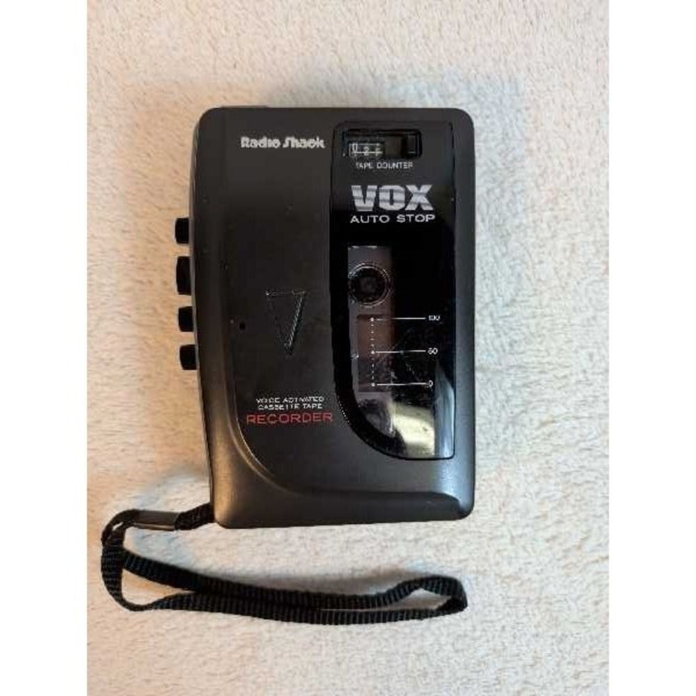 Radio Shack CTR-89 VOX Auto Stop Cassette Tape Voice Activated Recorder